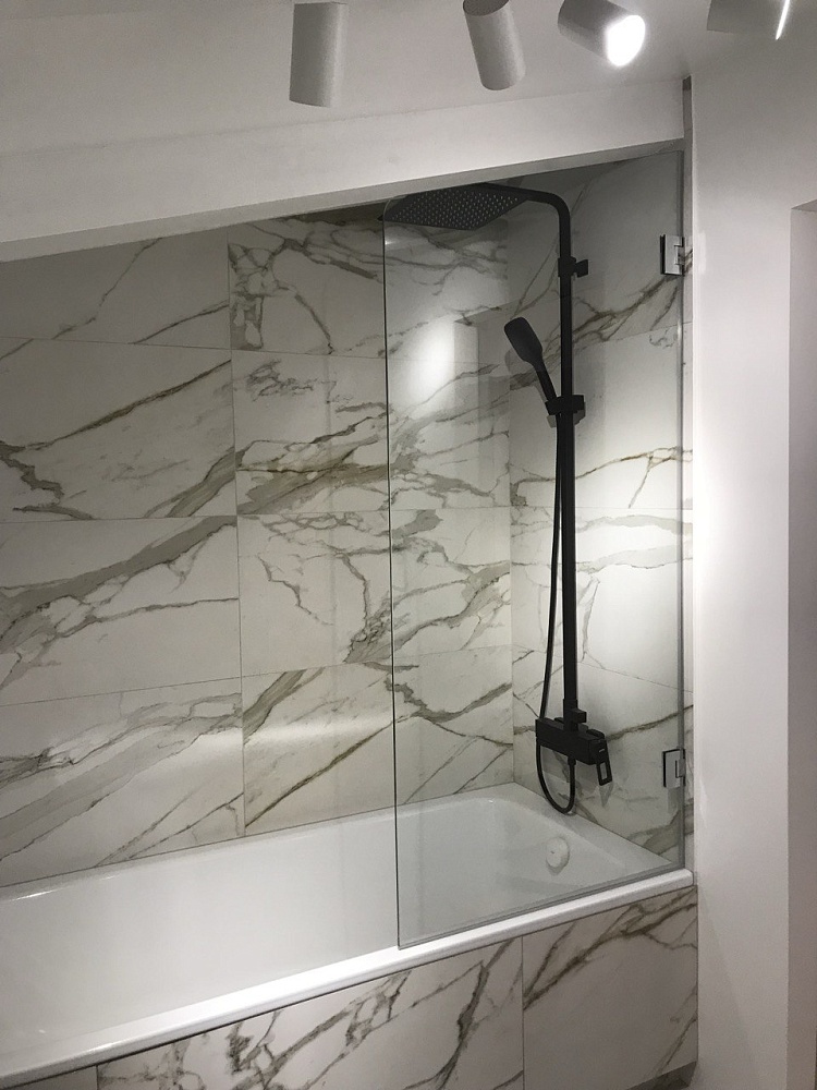 Стеклянная шторка фото